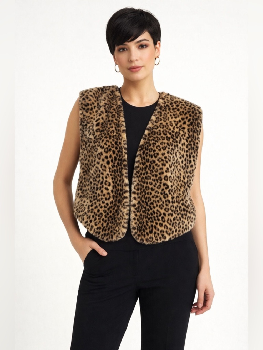 Joseph Ribkoff Faux Fur Vest